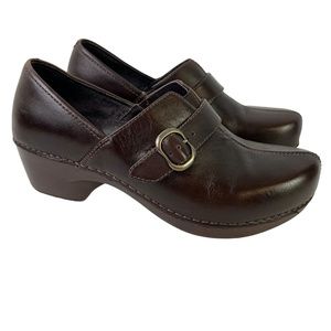 Dansko Tamara Dark Chocolate Brown Women's Clogs Slip On Comfort Shoes 38 /7.5/8